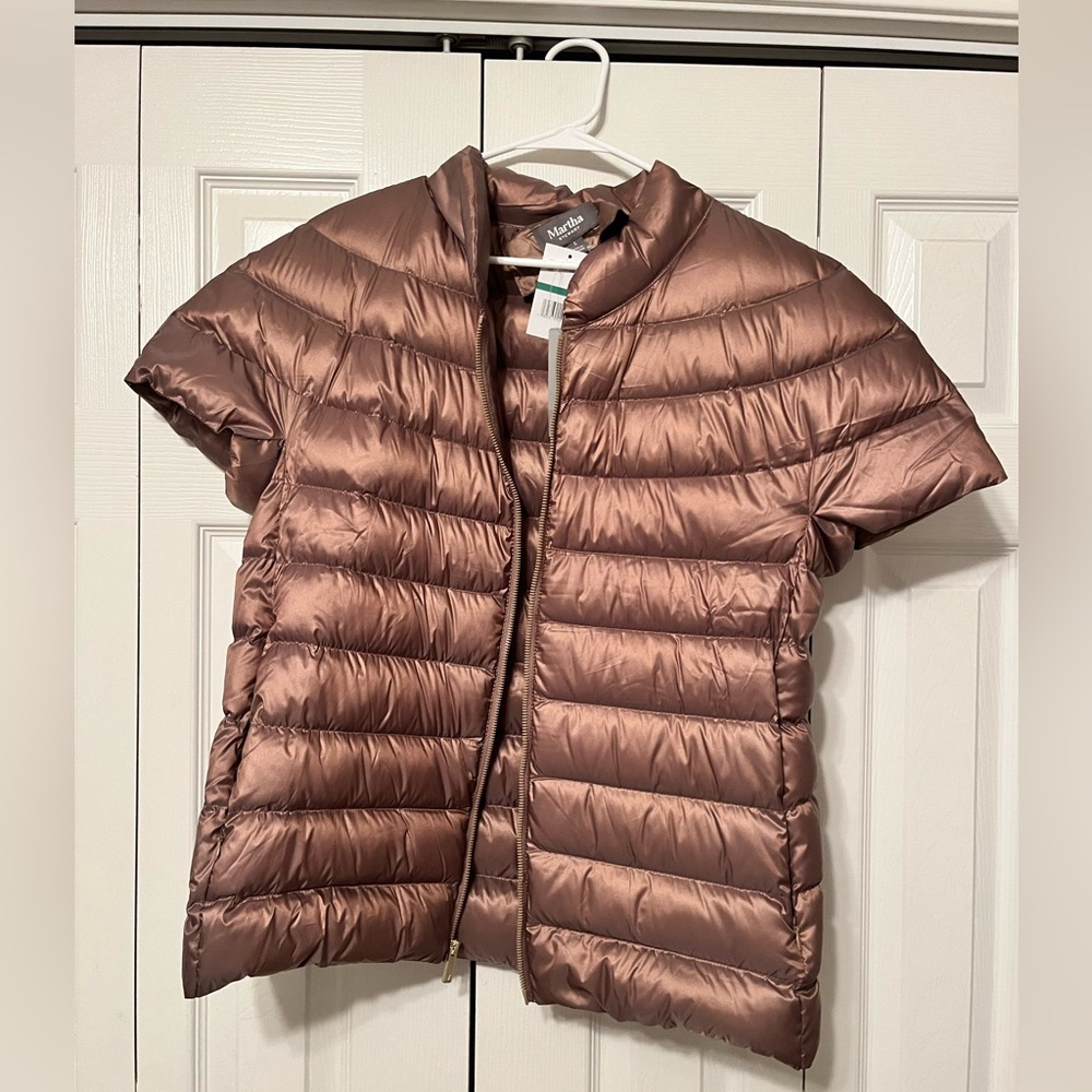 Martha Stewart Women’s Short Sleeve Quilted Vest - NWT!